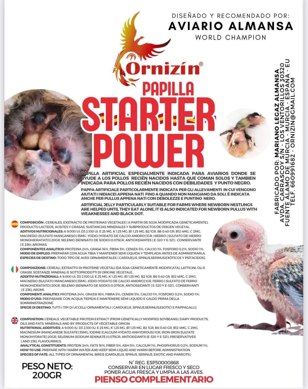 Papilla Start Power Ornizin